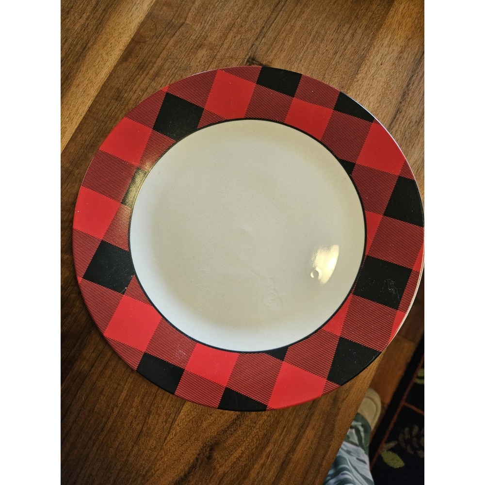 Red And Black Buffalo Check Dinner Plate By‎ Royal Norfolk